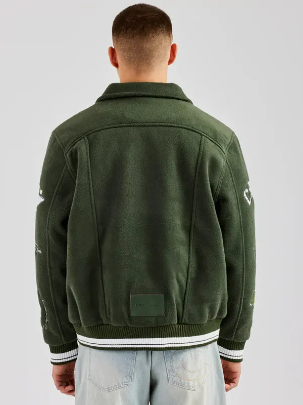 Vintage Green Varsity Jacket Sale