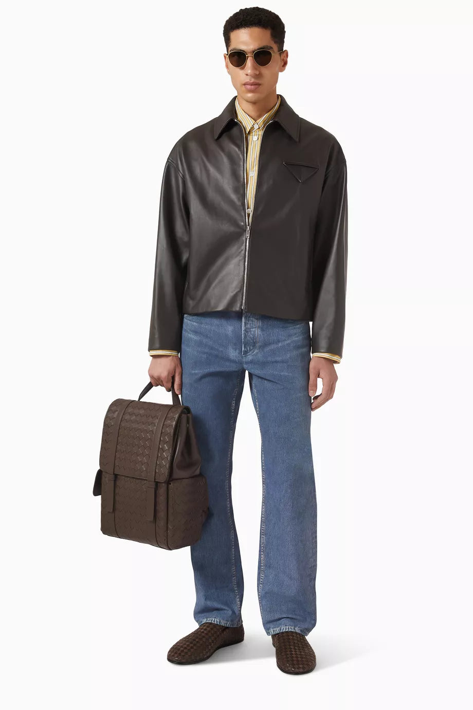 Vintage leather blouson