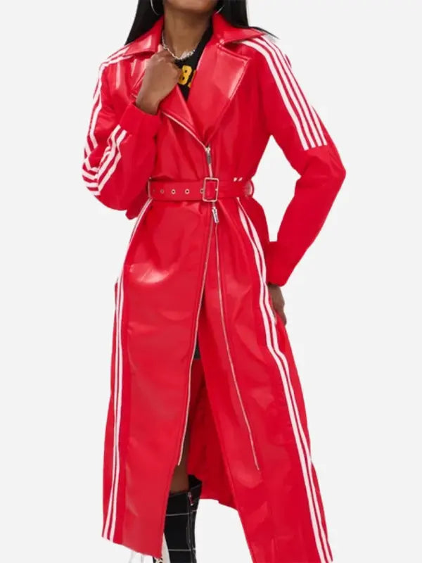 WWE Nxt 2026 Kelani Jordan Red Adidas Hooded Coat
