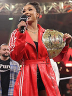 WWE Nxt 2026 Kelani Jordan Red Adidas Hooded Coat