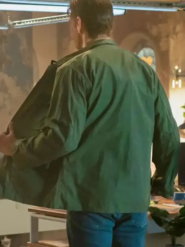 Watson S02 Jon Beavers lightweight green jacket