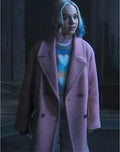 

Wednesday 2022 Emma Myers  Wool Coat
