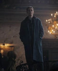 Wednesday 2022 Xavier Thorpe Gray Wool Coat