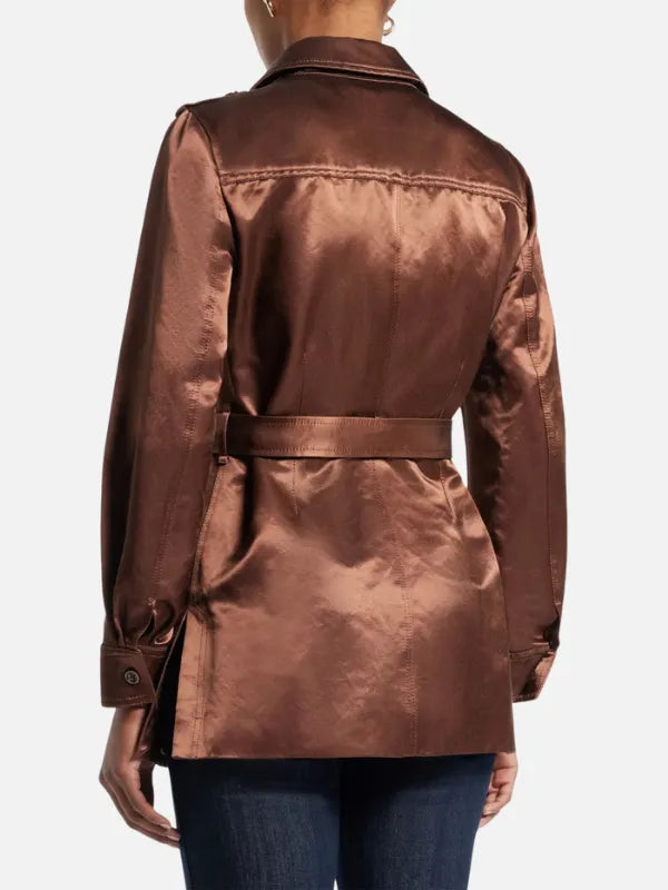 

 Wednesday  Billie Piper  New  Brown   Jacket
