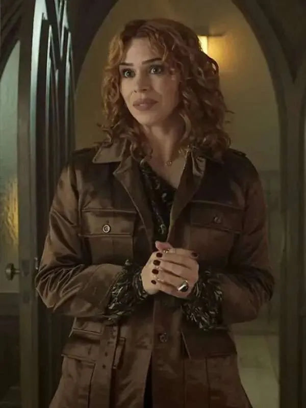 

 Wednesday S02 Billie Piper  Satin Jacket

