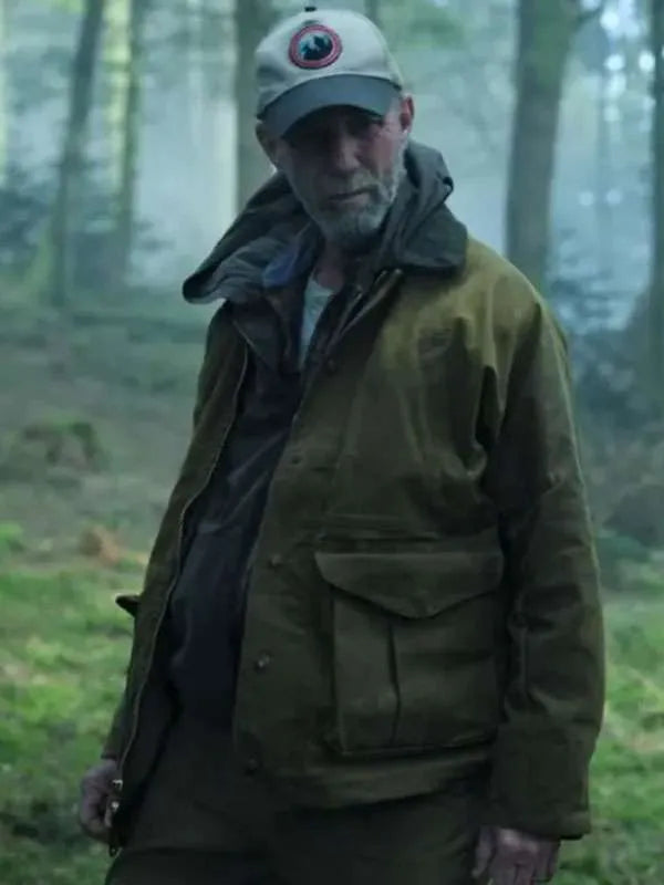 Wednesday Sheriff Donovan Galpin Green Cotton Jacket
