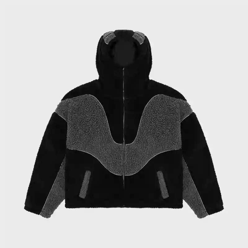 Trendt Vision Flees Jacket Men, Black Zing Apparel