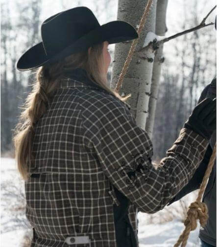 Amy Fleming Heartland Plaid Jacket Zing Apparel