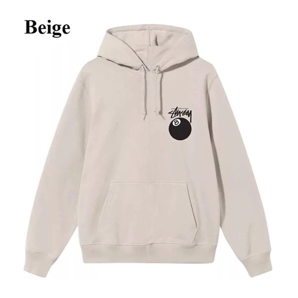 beige stussy hoodie​