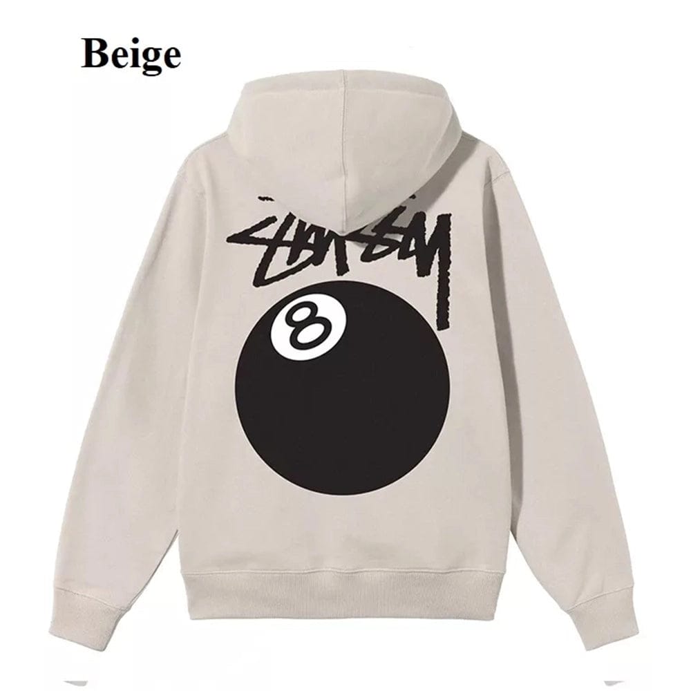 beige stussy hoodie​