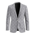 James Carter Grey & White Anchor Blazer Nautical Costume Coat