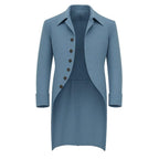 Luke Thompson Bridgerton S04 Blue Coat