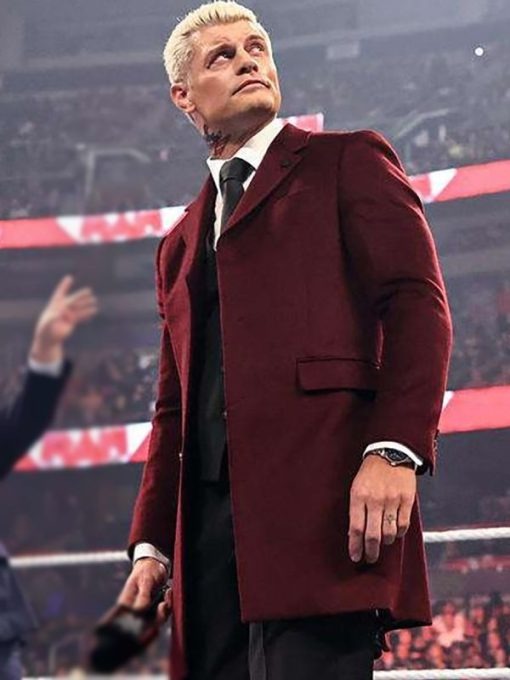 Cody Rhodes American Nightmare Red Trench Coat