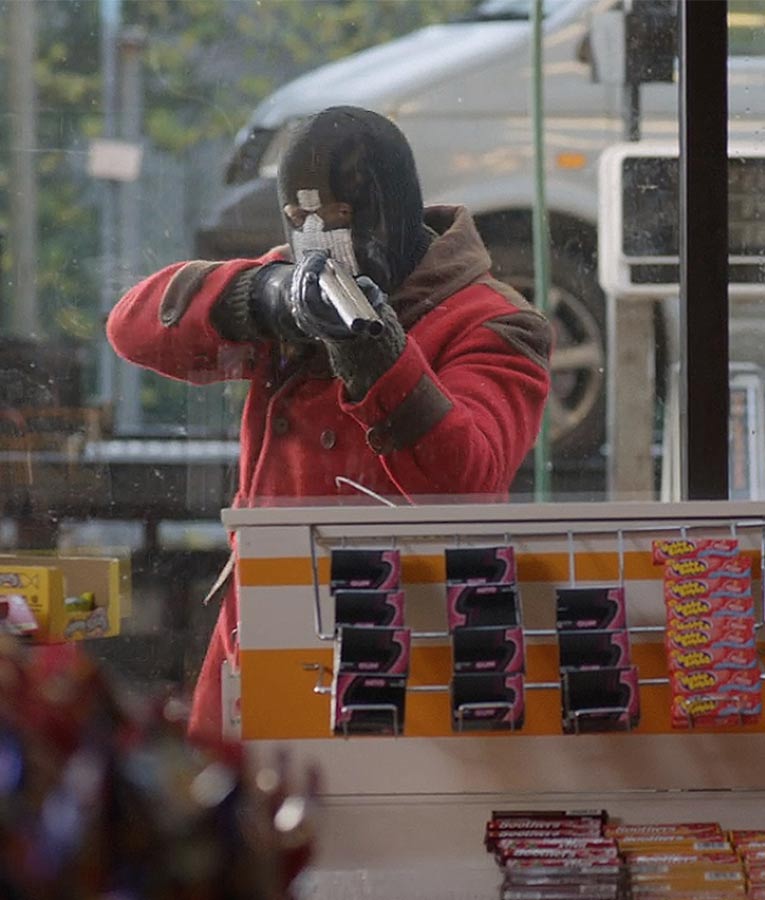 Black Mirror Lee Nicholas Harris Red Wool Coat