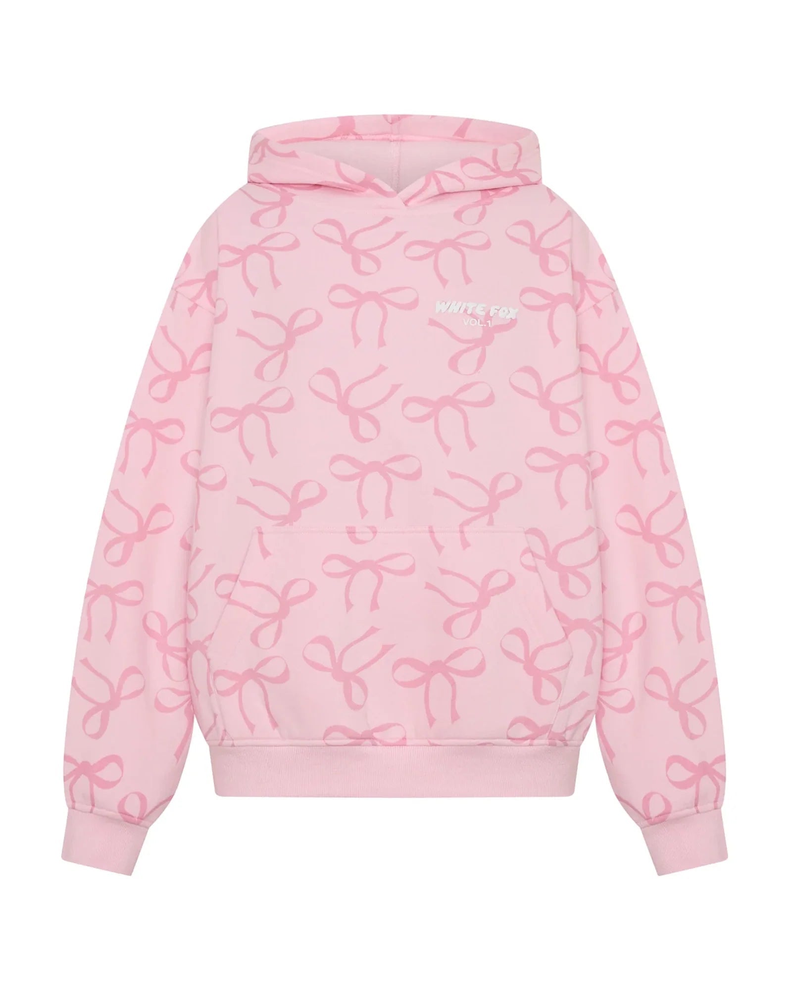 White-Fox-Bow-Pink-Hoodie-Womens