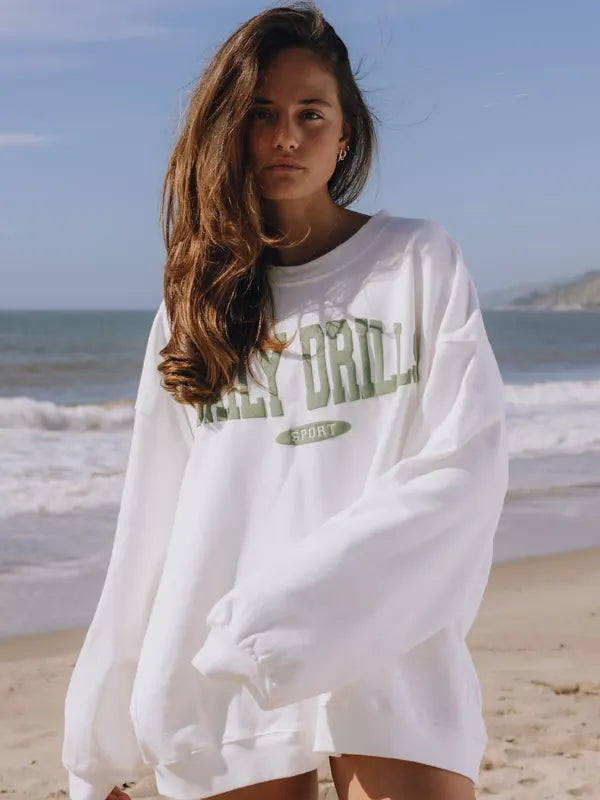 White Daily Drills Sweatshirt