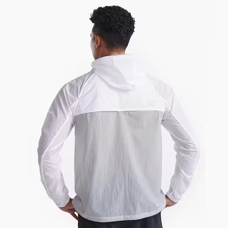 White Mens Windbreaker Jacket