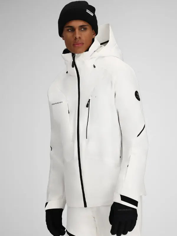White Obermeyer Ski Jacket Mens