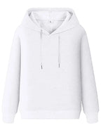Wilfrid Schimmel Mens Casual White Pullover Hoodie