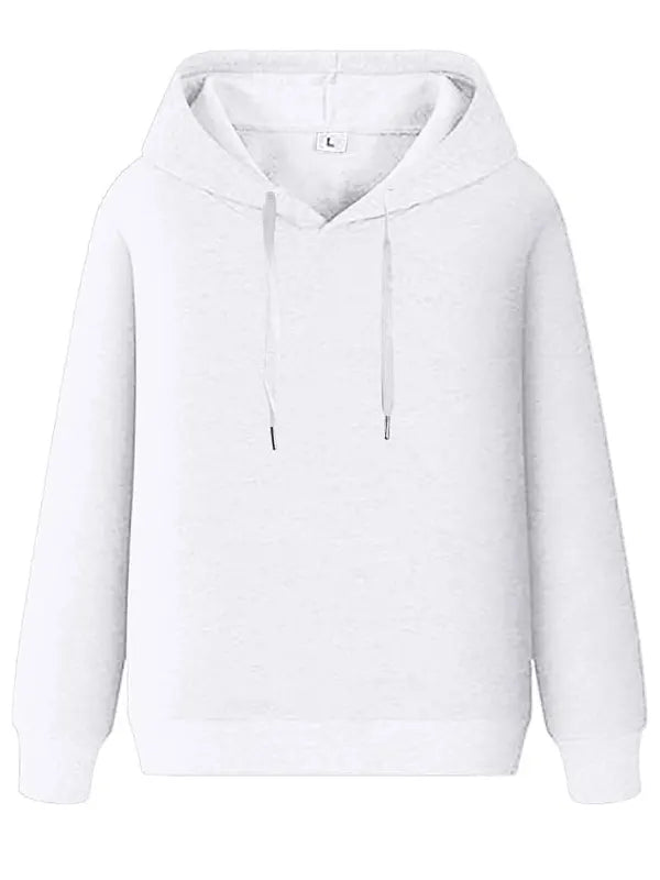 Wilfrid Schimmel Mens Casual White Pullover Hoodie