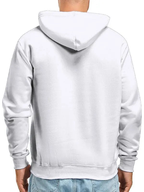 Wilfrid Schimmel Mens Casual White Pullover Hoodie