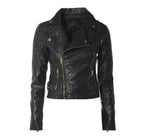 Women Biker Jacket, Black Leather Jacket
