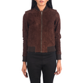 Bliss Suede Jacket Women, Brown Zing Apparel