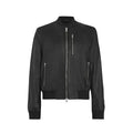 Sheep Zipper Leather Bomber Jacket Women Zing Apparel