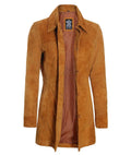 Kandis Suede Jacket Women, Brown Zing Apparel