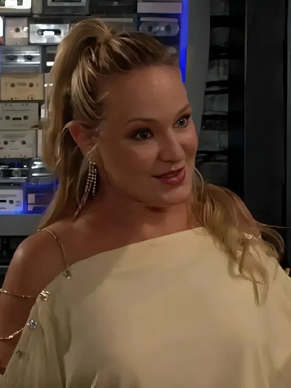 The Young And The Restless Sharon Newman Yellow Off The Shoulder Top