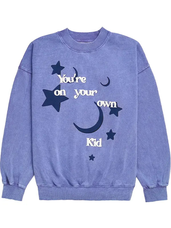 You're On Your Own Kid Purple Crewneck Sweatshirt