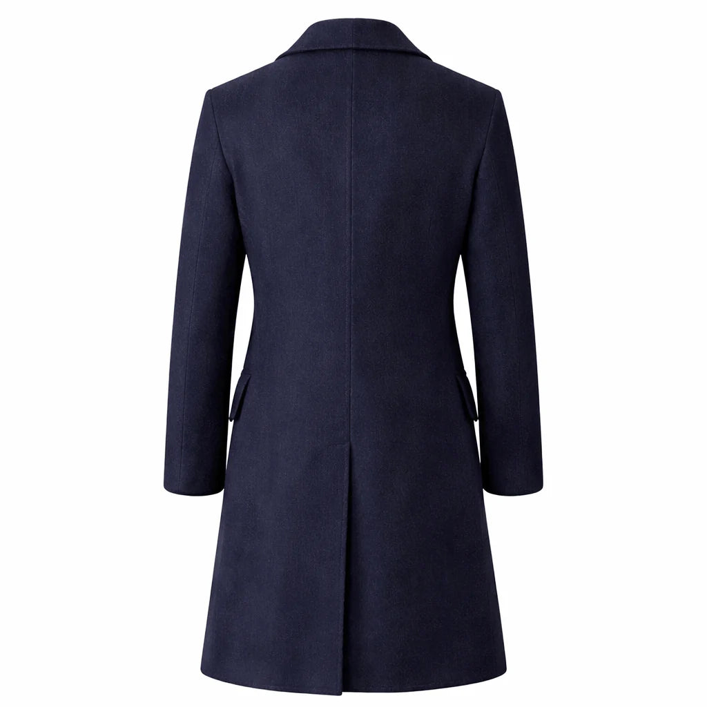 Max Irons Young Sherlock 2026 Wool Blue Coat