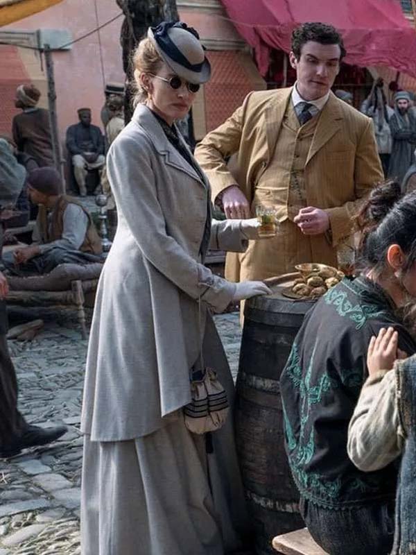 Young Sherlock 2026 Natascha McElhone Whool Coat