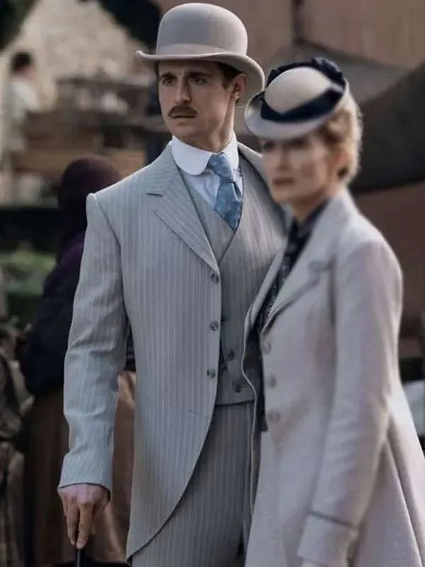 Young Sherlock Max Irons Grey Blazer