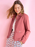 Zechariah Larson Women's Pink Cotton Blend Jacket