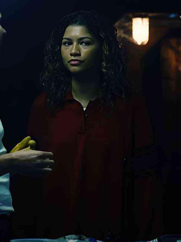 Euphoria S03 Zendaya Coleman Red Stripe Sweatshirt
