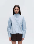Adidas x ASOS Funnel Neck Blue Shirt