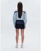 Adidas x ASOS Funnel Neck Blue Shirt