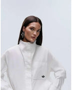 Adidas x ASOS Funnel Neck Blue Shirt