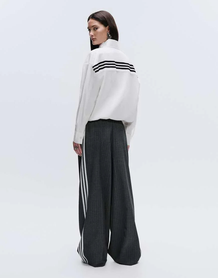 Adidas x ASOS Funnel Neck Blue Shirt