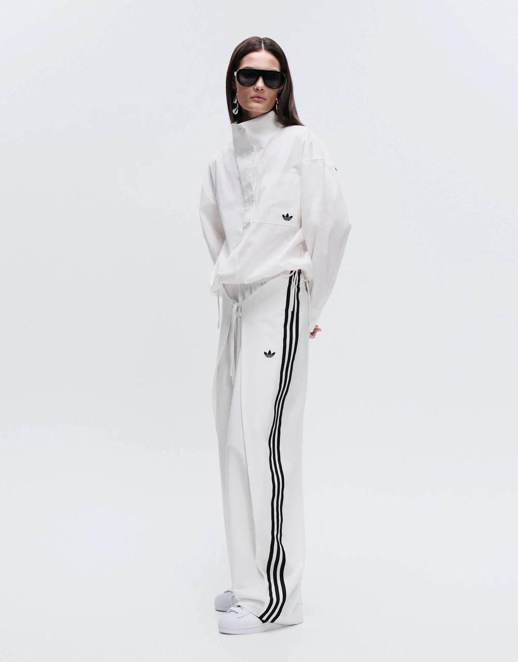 Adidas x ASOS Funnel Neck Blue Shirt