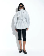 Adidas x ASOS Funnel Neck Blue Shirt
