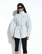 Adidas x ASOS Funnel Neck Blue Shirt