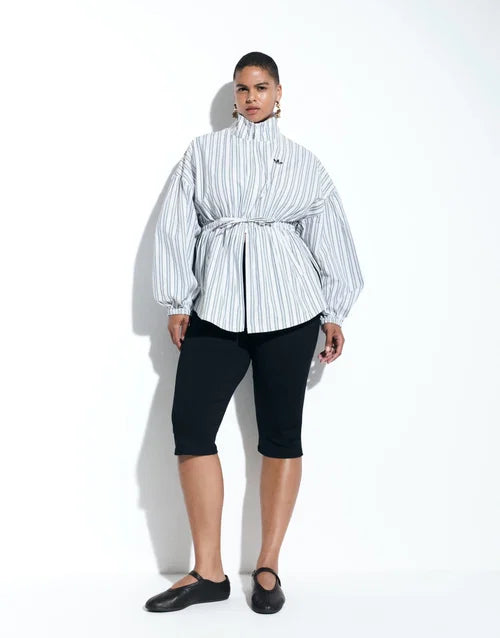 Adidas x ASOS Funnel Neck Blue Shirt