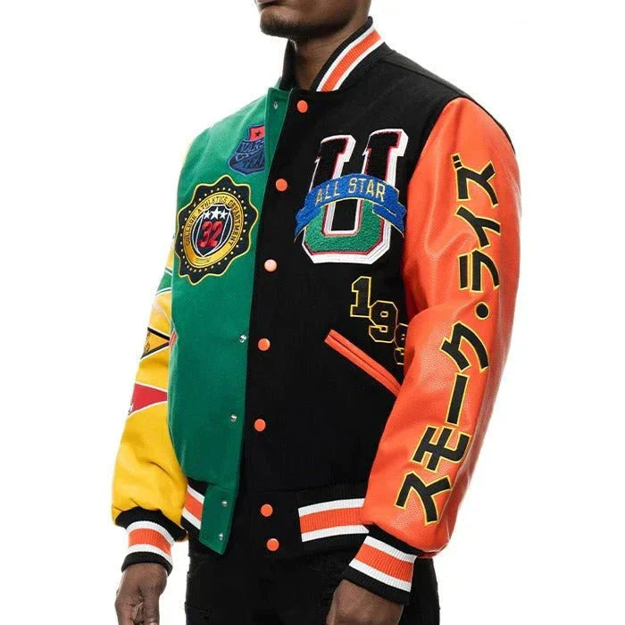 Men All Star Varsity Jacket Zing Apparel