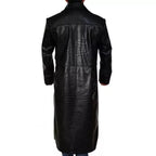The Matrix Laurence Fishburne Leather Black Leather Coat