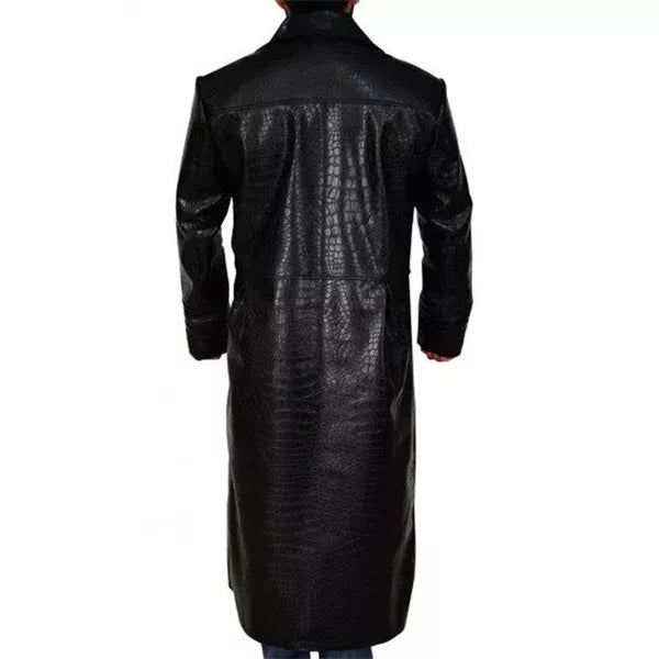 The Matrix Laurence Fishburne Leather Black Leather Coat