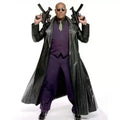The Matrix Laurence Fishburne Leather Black Leather Coat