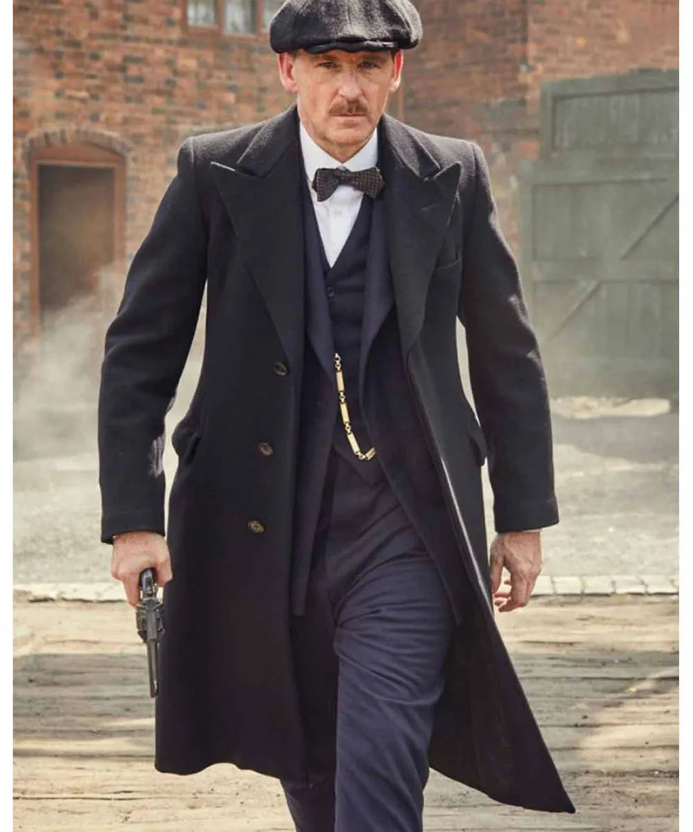 Paul Anderson Peaky Blinders Black Wool Coat