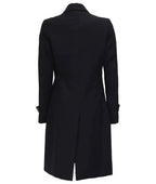 Double Breasted Wool Jacket Women, Black Zing Apparel